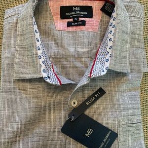New MB Men’s shortsleeved- Button-up Shirt!